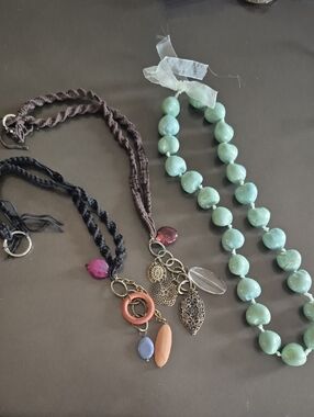 Multi-Strand Boho Charm Necklace with Turquoise Beads - Women Jewelry